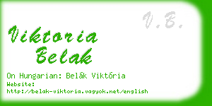 viktoria belak business card